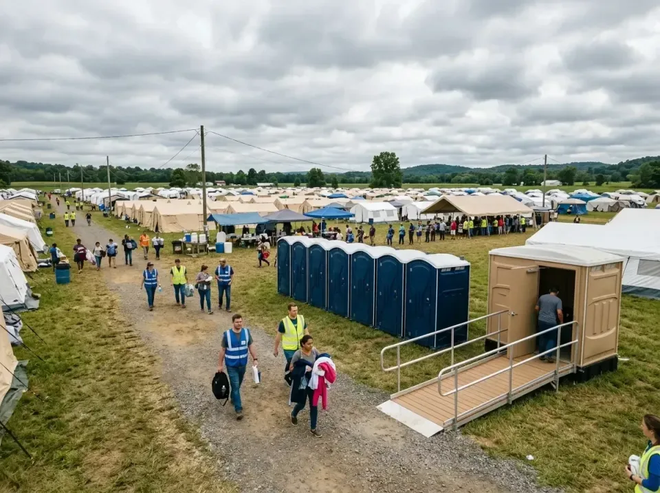 disaster-relief-camp-restrooms-010 — frequently asked questions, Dumpster & Portable Bathrooms Rental in Fort Riley, KS